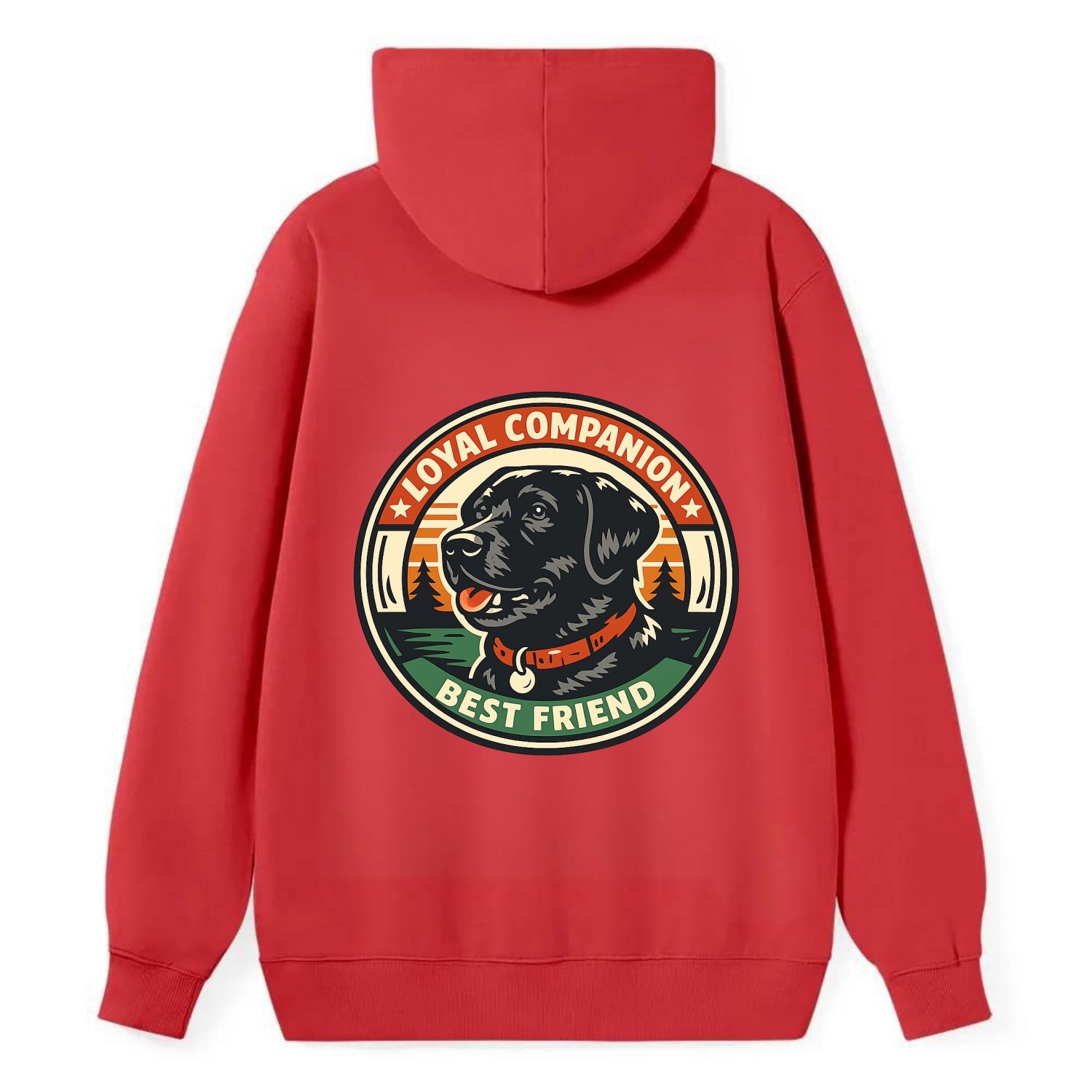 Noble Companion Emblem - Classic Pullover Hoodie - Red