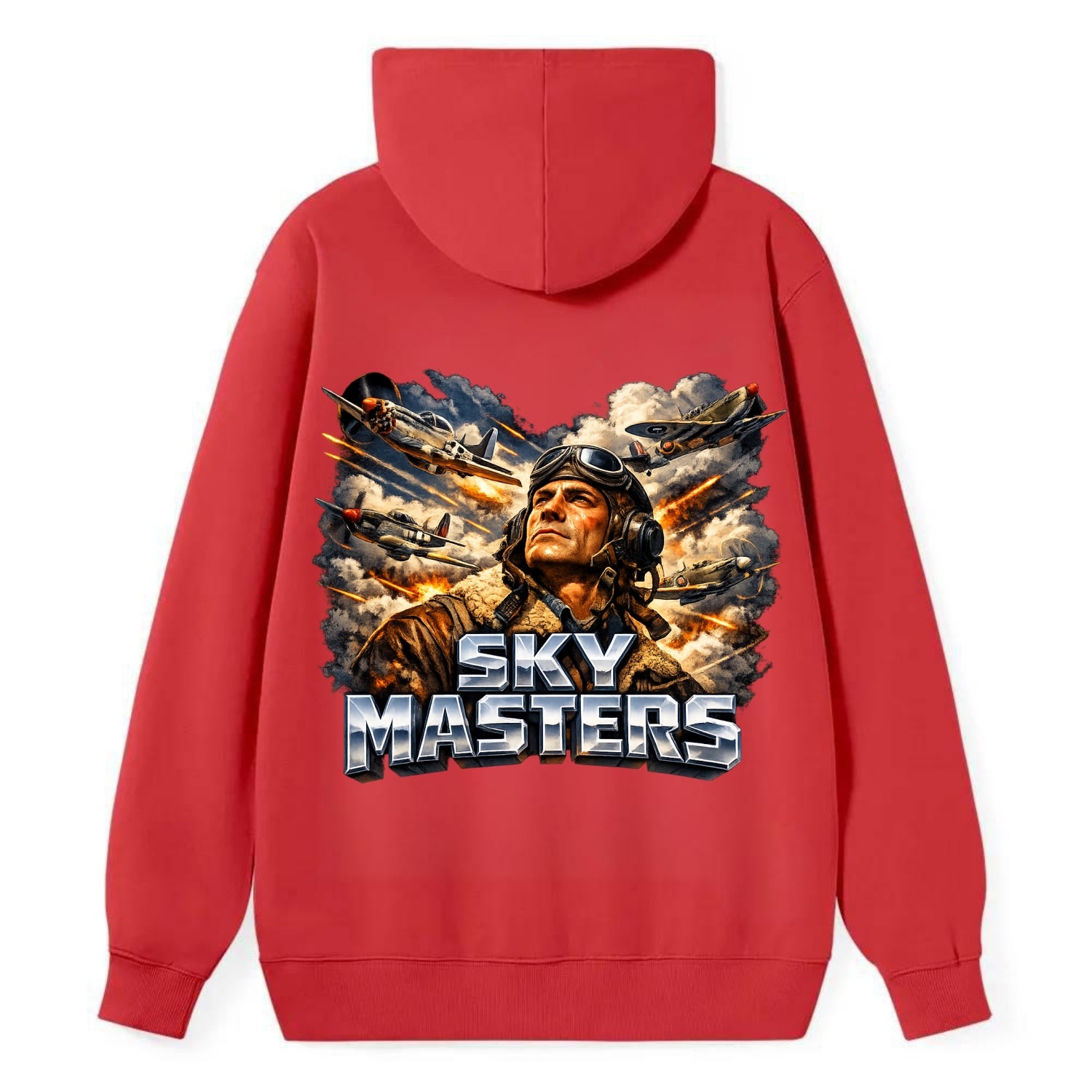 Sky Masters - Classic Pullover Hoodie - Red