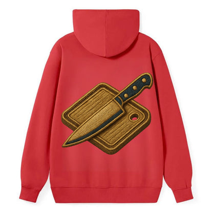 Chef knife with cutting board - culinary enthusiast - Classic Pullover Hoodie - Red