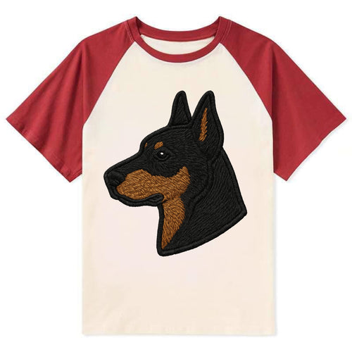 Beauceron - Contemporary French herder d - Contrast Raglan T-shirt
