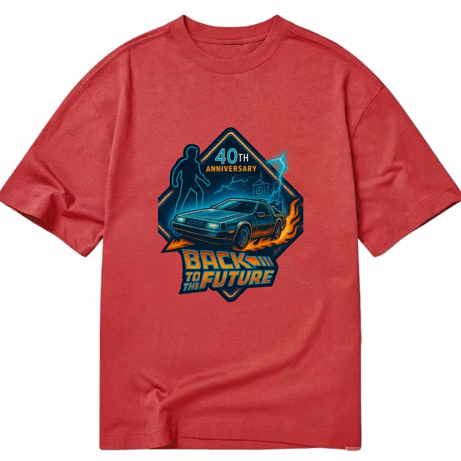 Back To The Future 40th Anniversary 2 - Classic T-shirt - Red