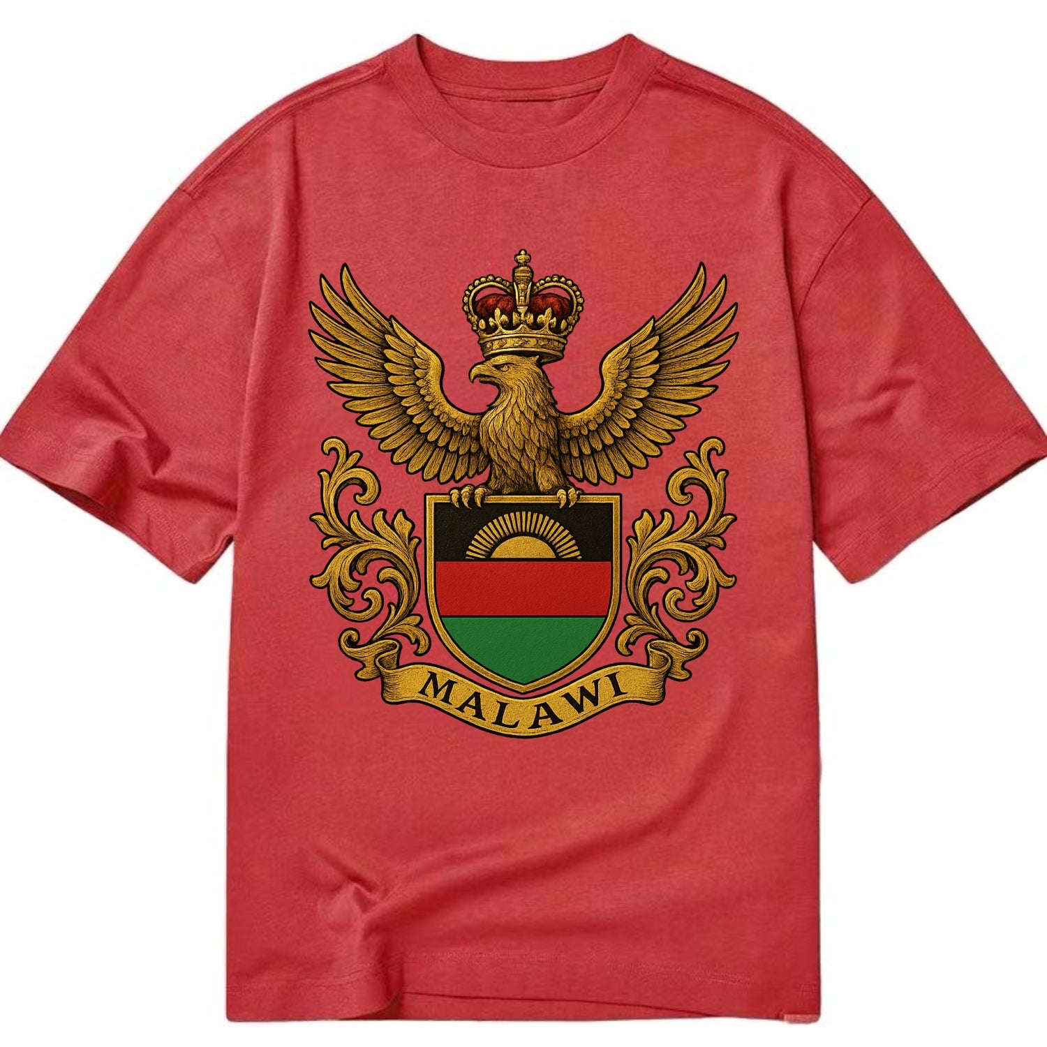 Malawi Royal Logo  - Classic T-shirt - Red