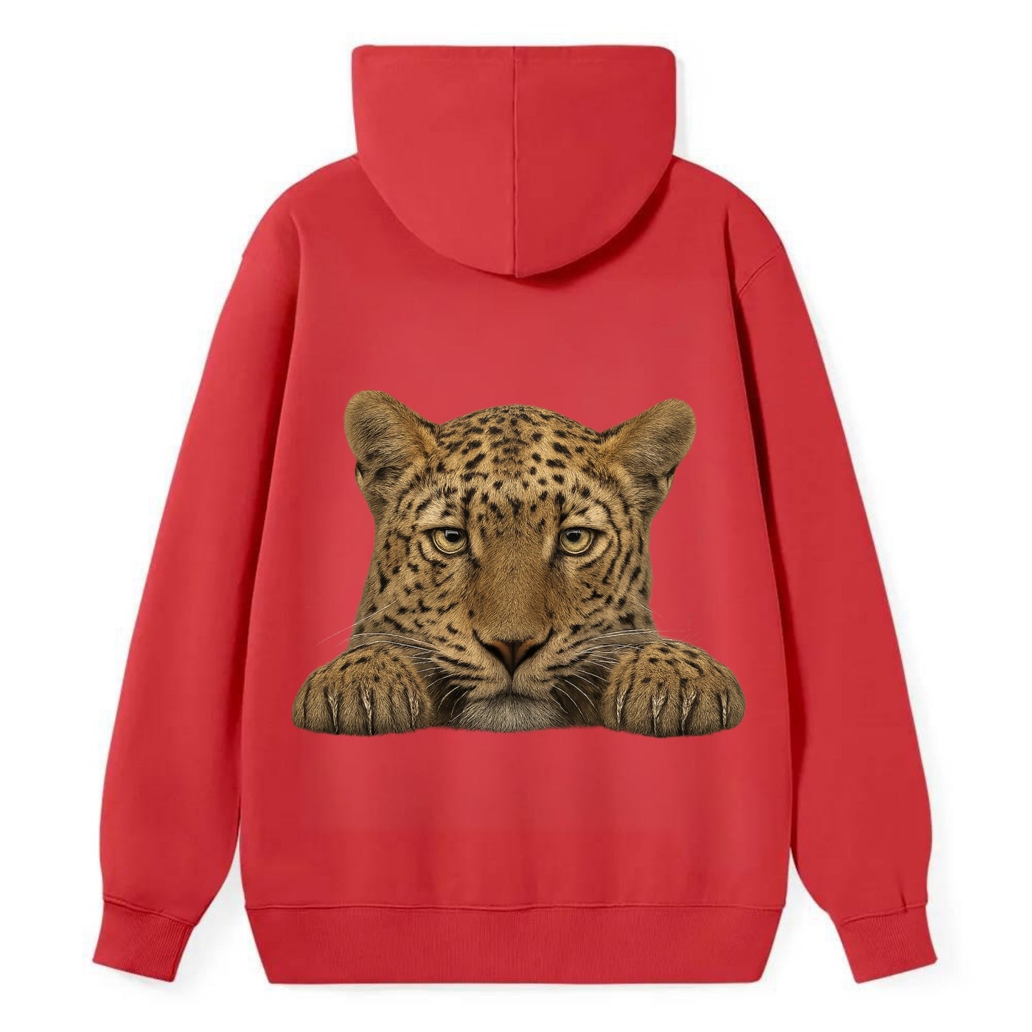 Leopard  - Classic Pullover Hoodie - Red