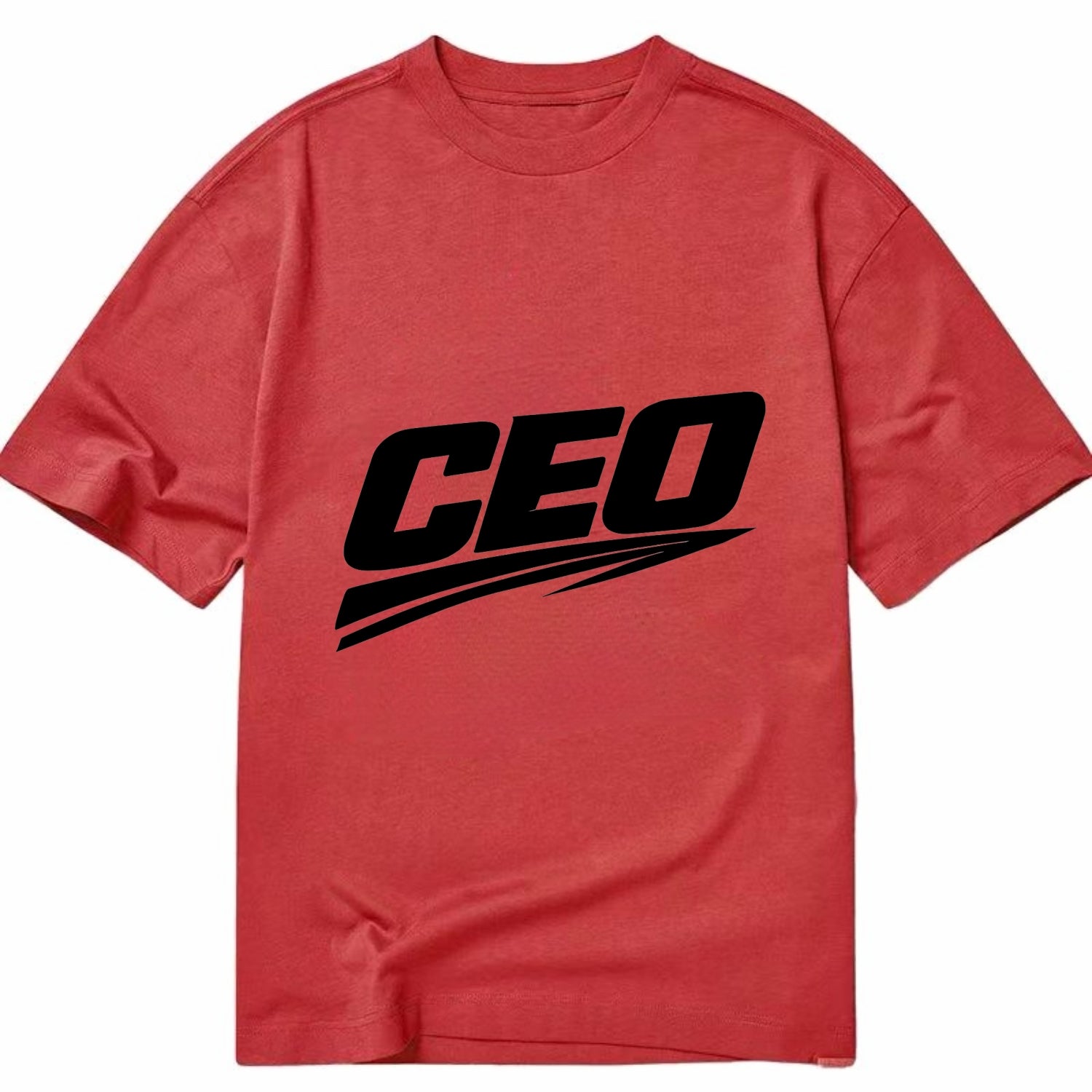 Bold typography design - "CEO" - chief executive, running things - Classic T-shirt - Red