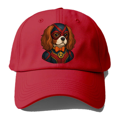 Cavalier King Charles Friendly Hero  - B Baseball Cap - Red