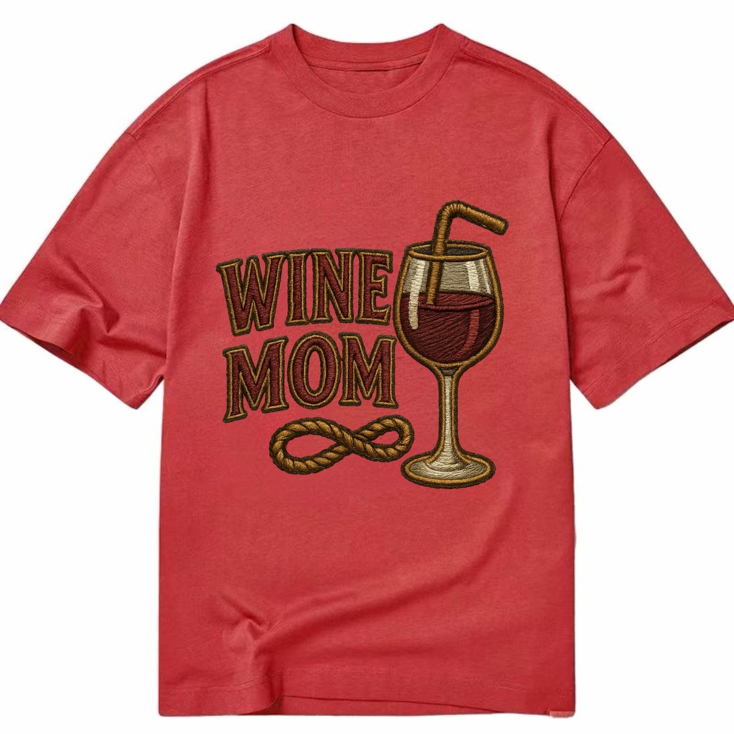 Wine Mom  - Classic T-shirt - Red