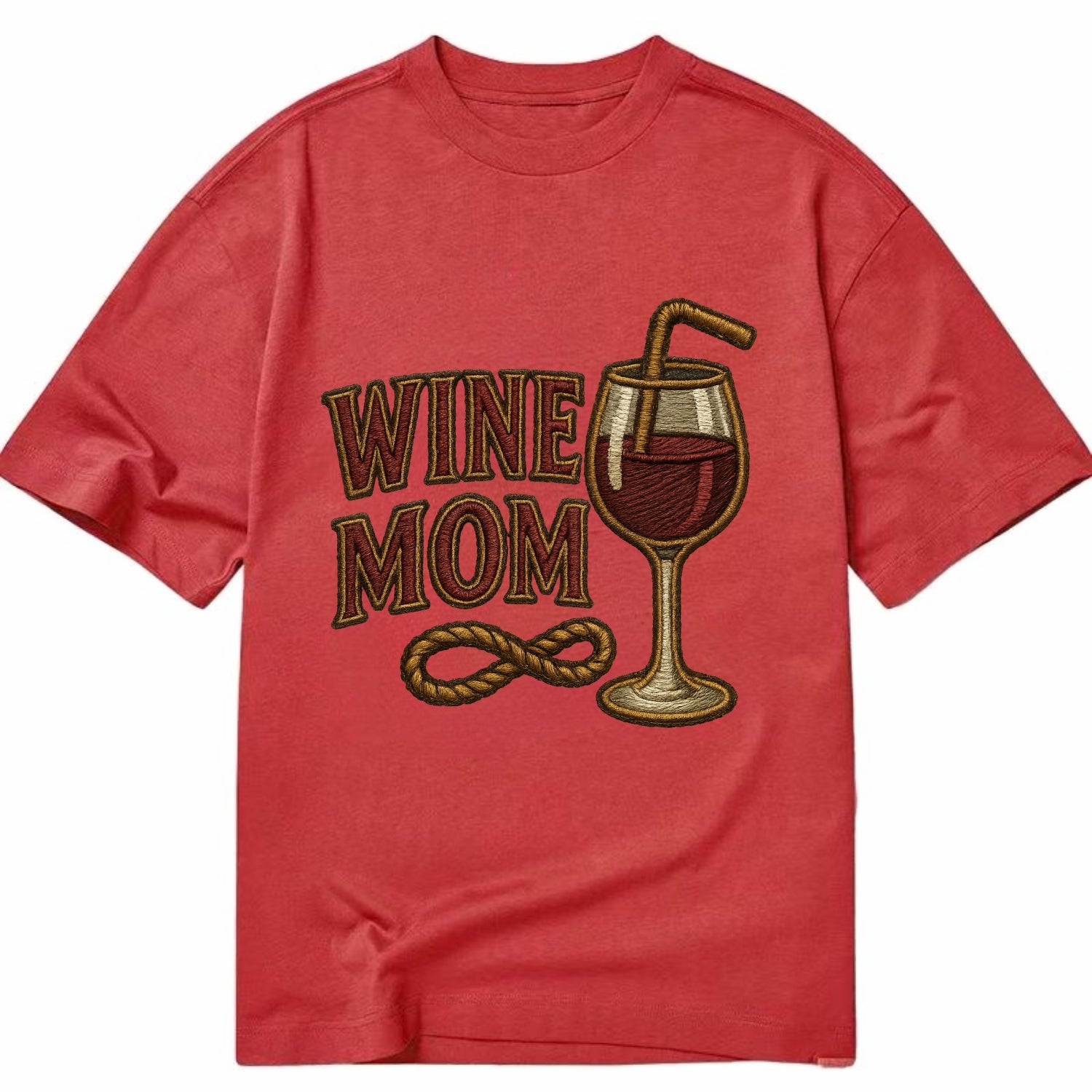 Wine Mom  - Classic T-shirt - Red