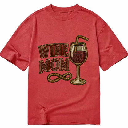 Wine Mom  - Classic T-shirt - Red