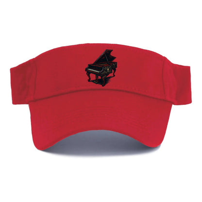 Harpsichord with baroque decorative styling - Visor - Red