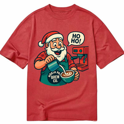 Santa Barista - Classic T-shirt - Red