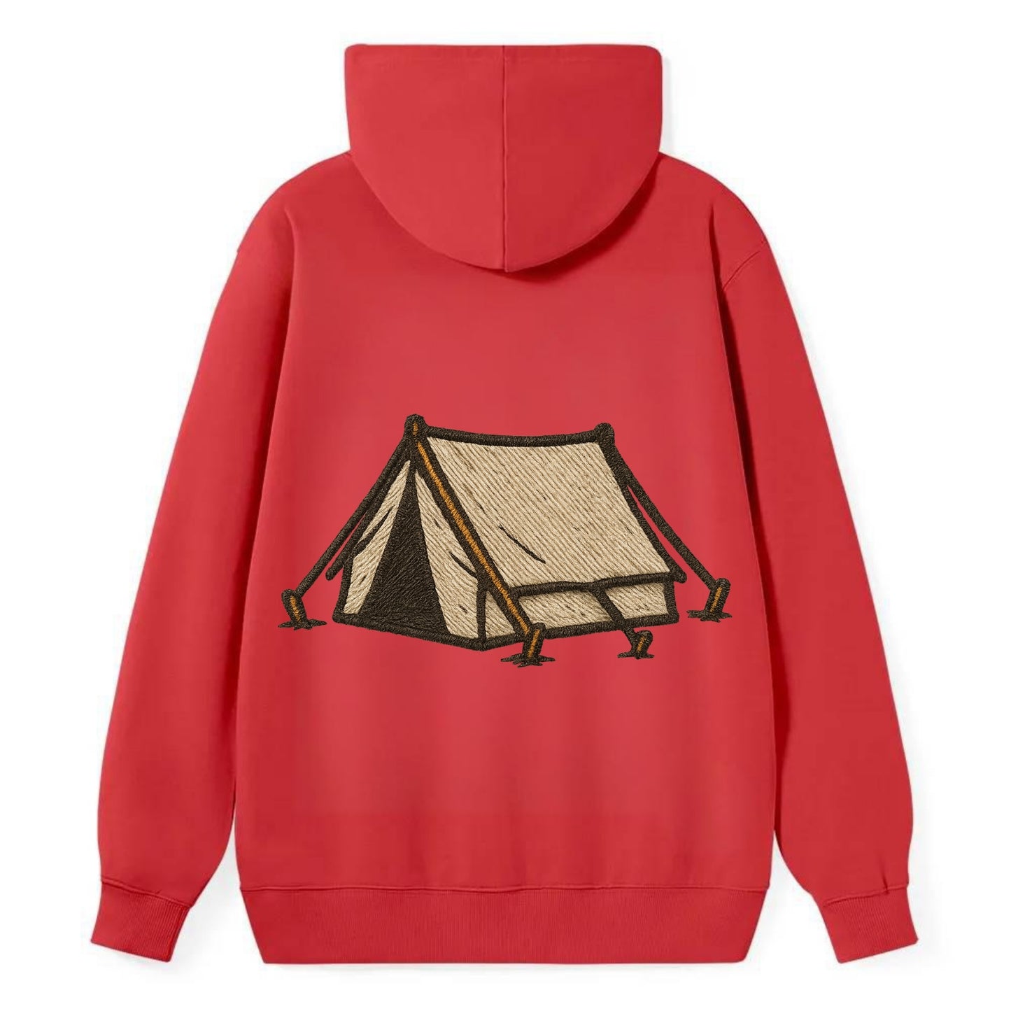 Camping Tent  - Classic Pullover Hoodie - Red
