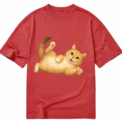 Therapy Cat  - Classic T-shirt - Red