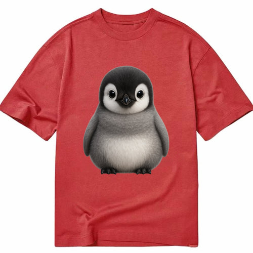 Baby Adelie Penguin - black and white, round body, curious eyes, front-facing, - Classic T-shirt