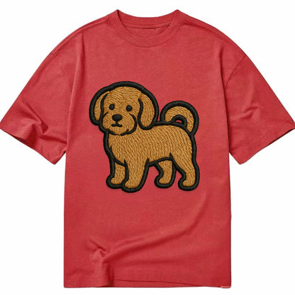 Havanese - Contemporary small dog design - Classic T-shirt - Red