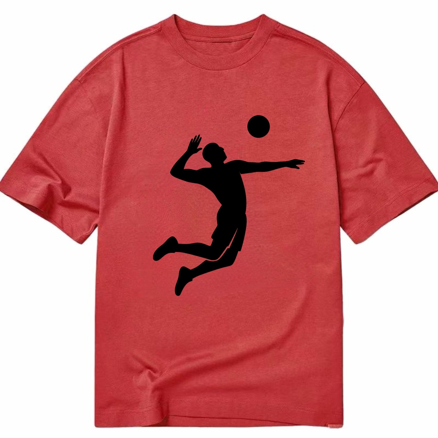 Volleyball player spiking ball - Classic T-shirt - Red