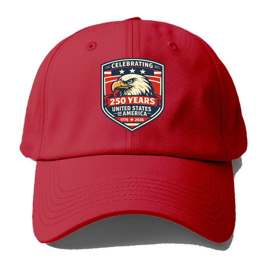 Heritage Eagle Emblem - Baseball Cap - Red