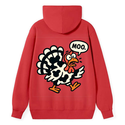 Mooing Turkey - Classic Pullover Hoodie - Red