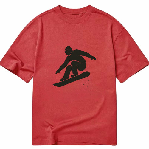 Snowboarder catching air off a jump - Classic T-shirt