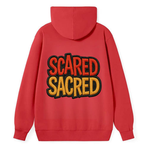 SCARED;SACRED JOURNEY Spiritual Purple Hat - Classic Pullover Hoodie