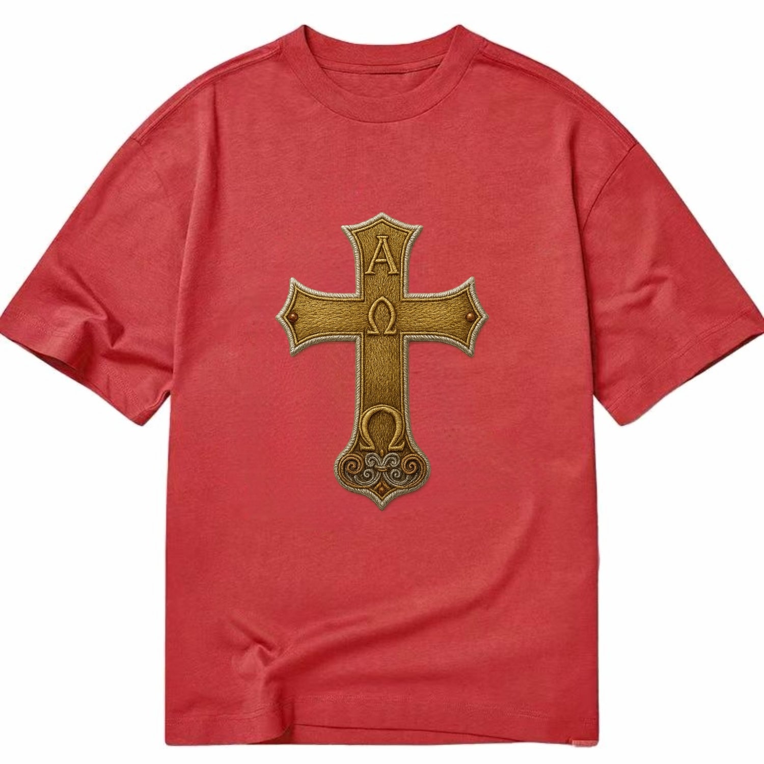 Alpha Omega Cross  - Classic T-shirt - Red