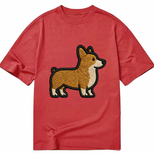 Pembroke Welsh Corgi - Trendy minimal sh - Classic T-shirt - Red