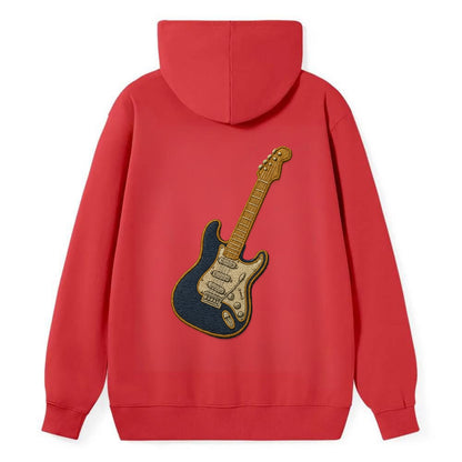 Electric Guitar  - Classic Pullover Hoodie - Red