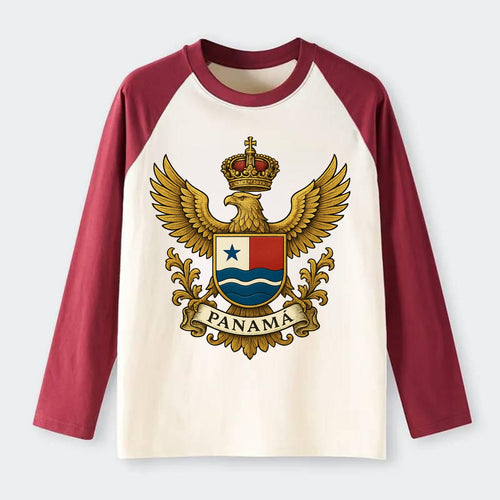 Panama Heritage Badge - Raglan Long Sleeve T-Shirt