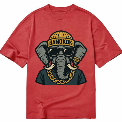 Bangkok Elephant - Classic T-shirt - Red
