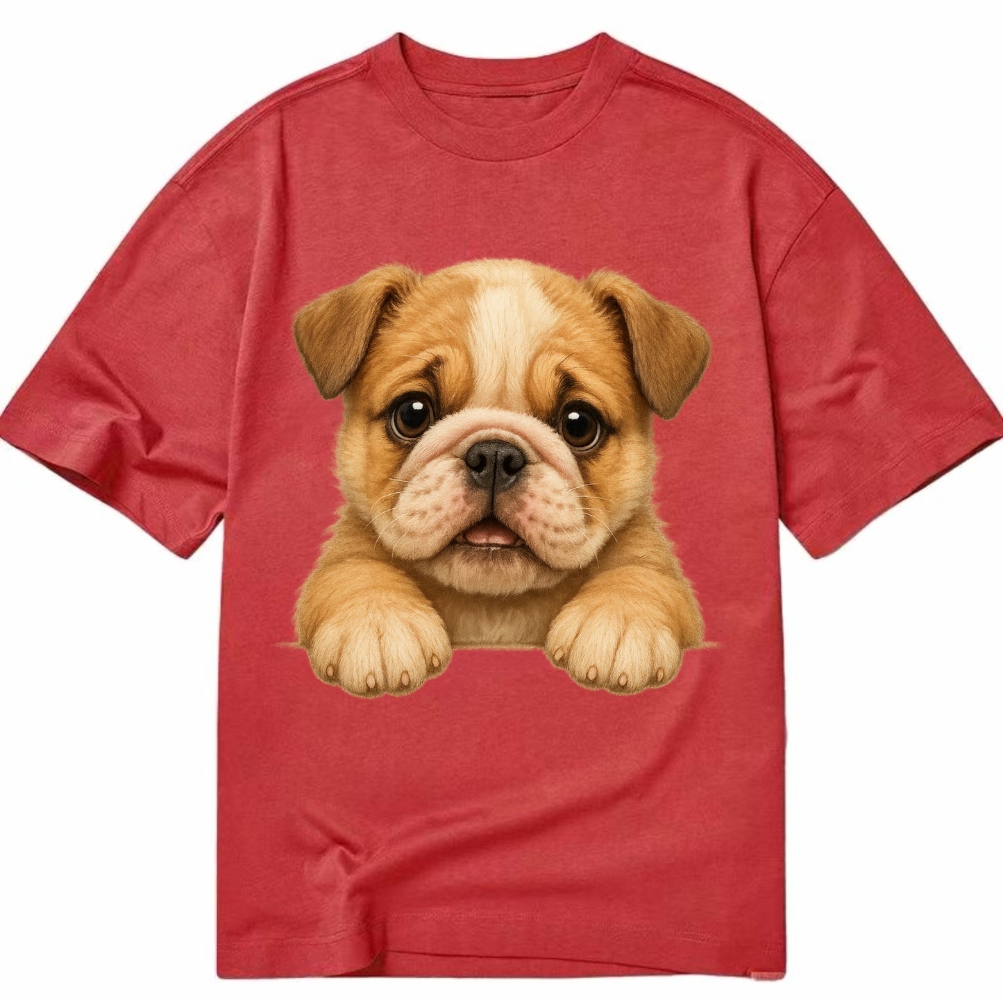 Bulldog  - Classic T-shirt - Red