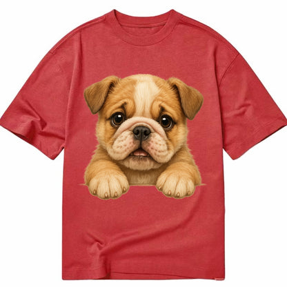 Bulldog  - Classic T-shirt - Red