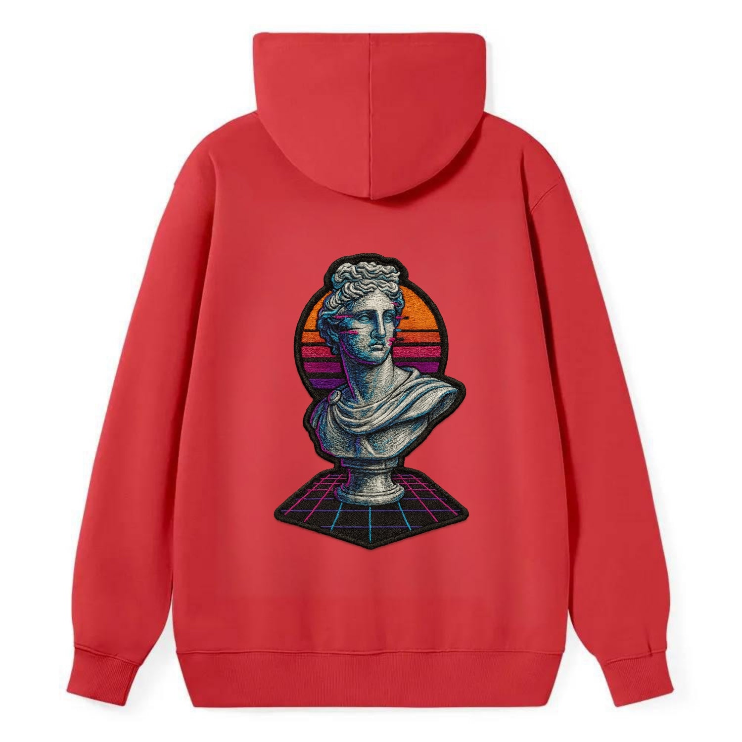 Greek Statue - Classic Pullover Hoodie - Red