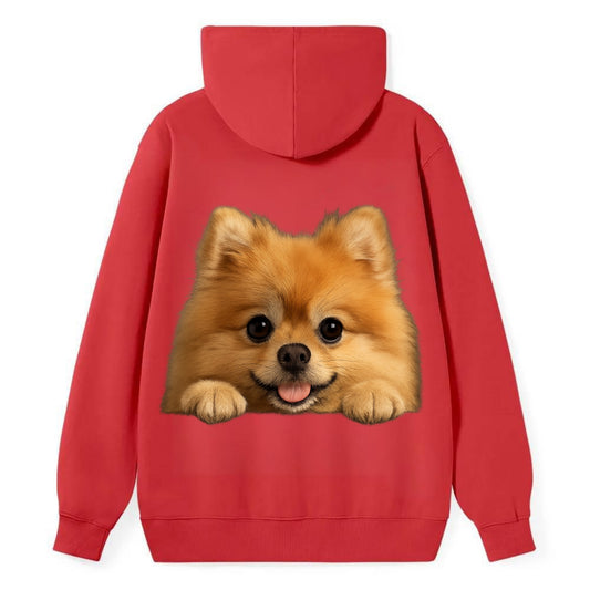 Pomeranian  - Classic Pullover Hoodie - Red