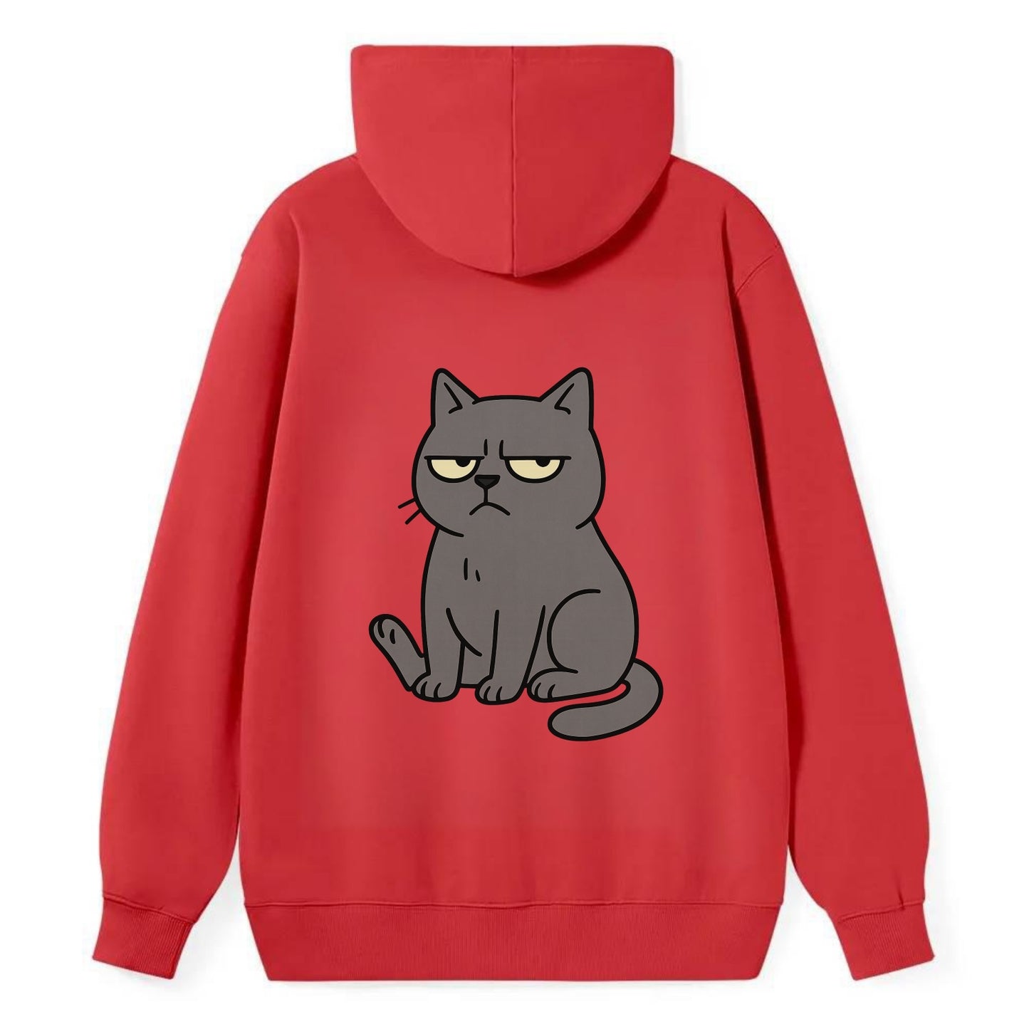 The Cat Judging Silently - Classic Pullover Hoodie - Red