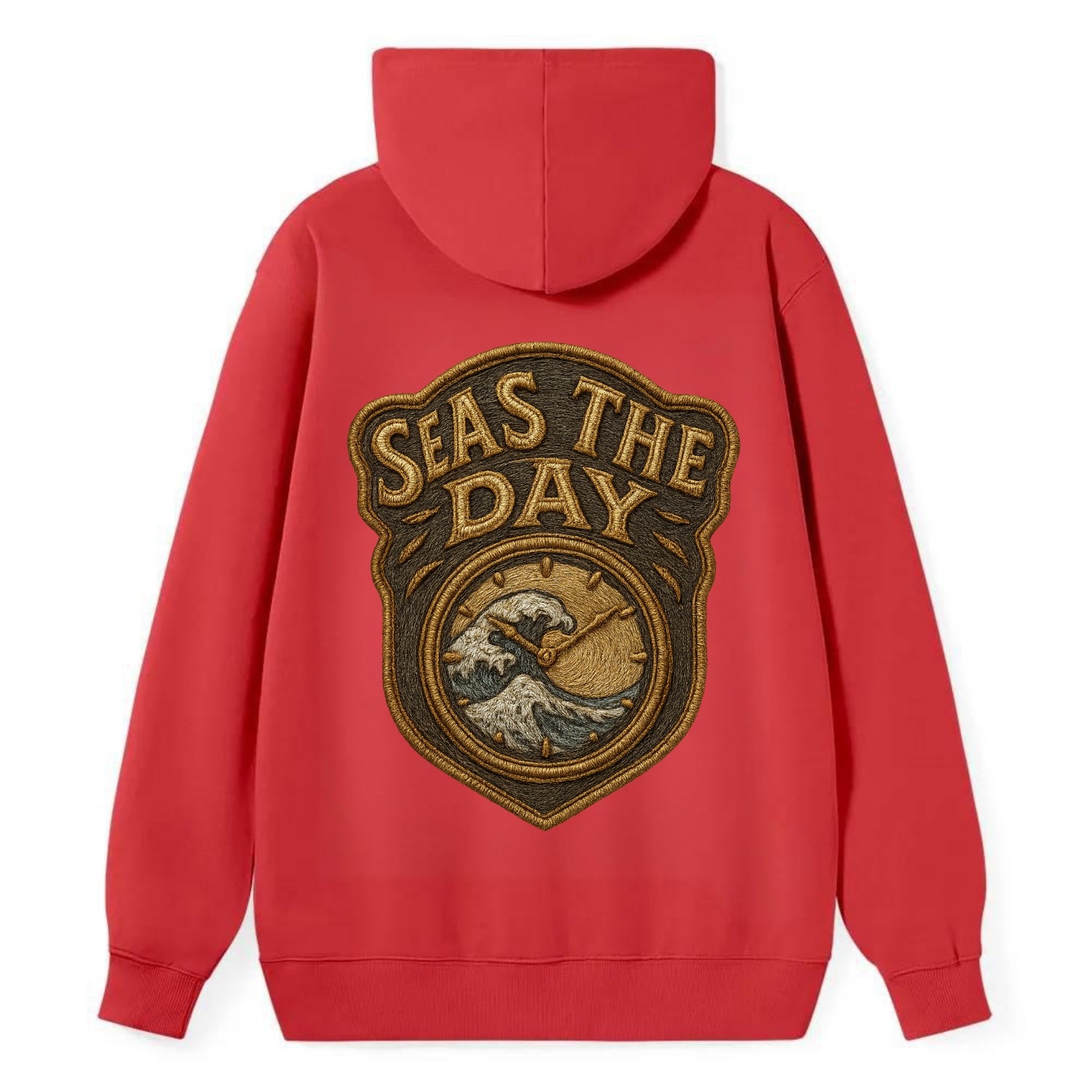 Seas The Day  - Classic Pullover Hoodie - Red