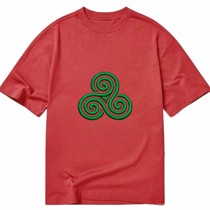Triple Spiral - Classic T-shirt - Red