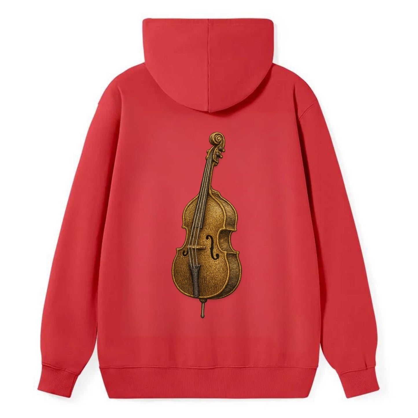 Acoustic Bass  - Classic Pullover Hoodie - Red