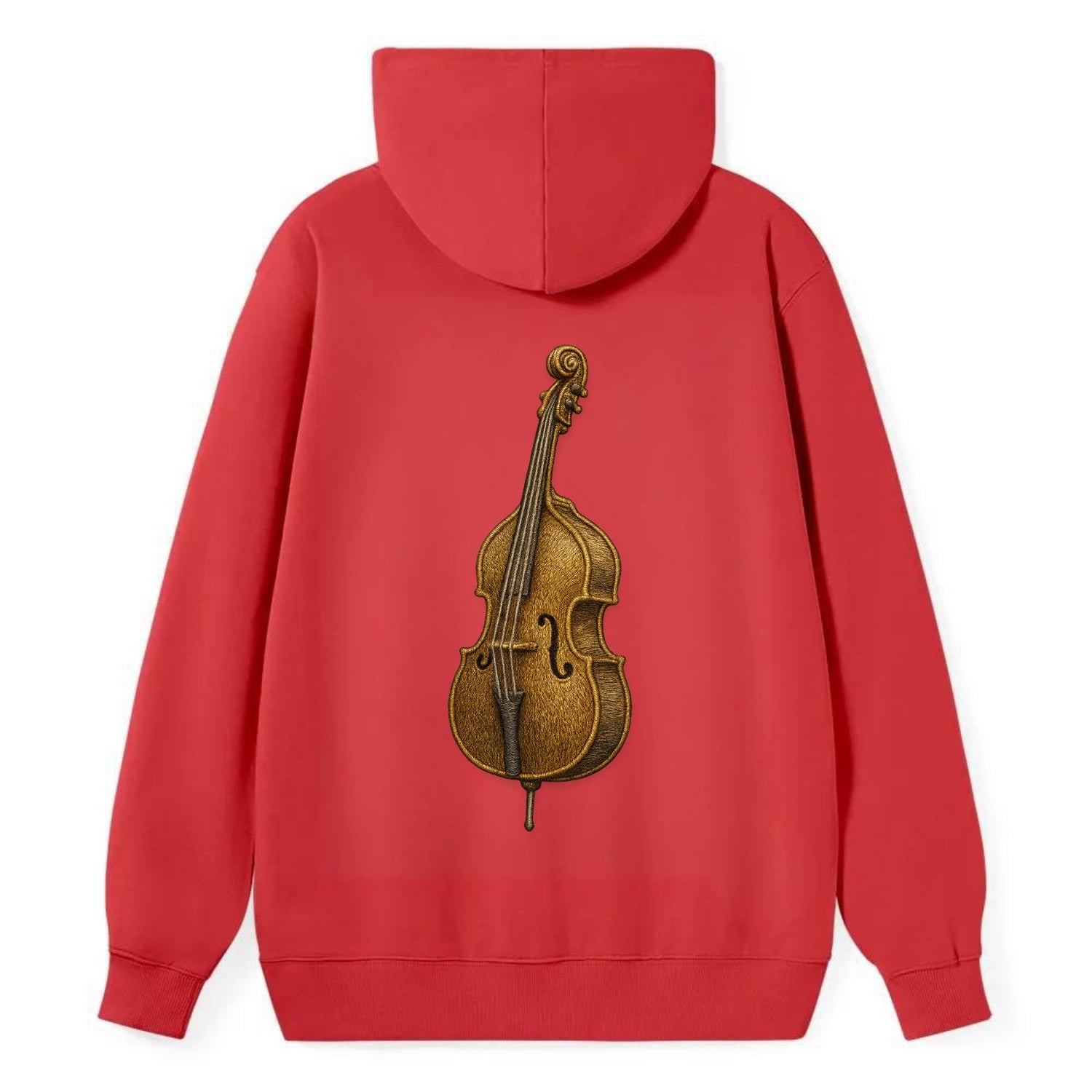 Acoustic Bass  - Classic Pullover Hoodie - Red