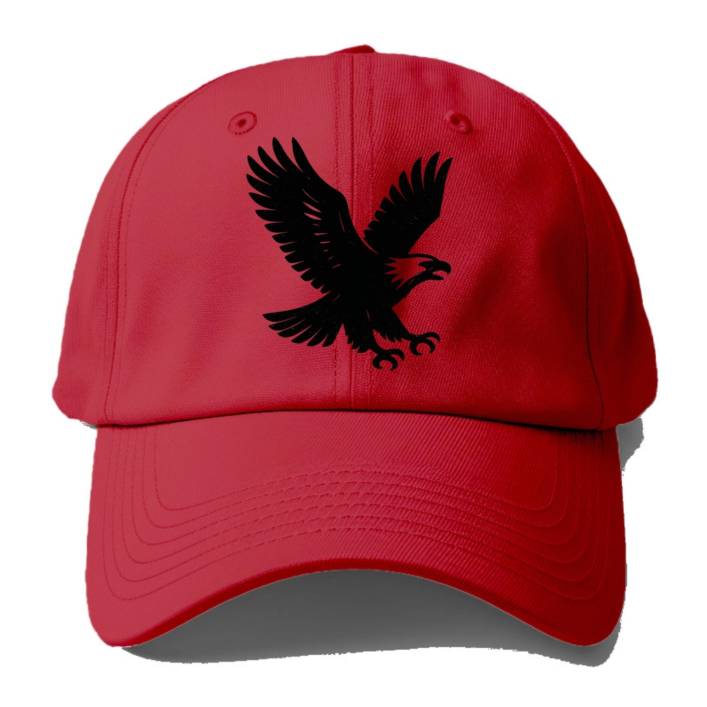 Eagle in flight - liberty and independence ink brushstrokes - Baseball Cap - Red