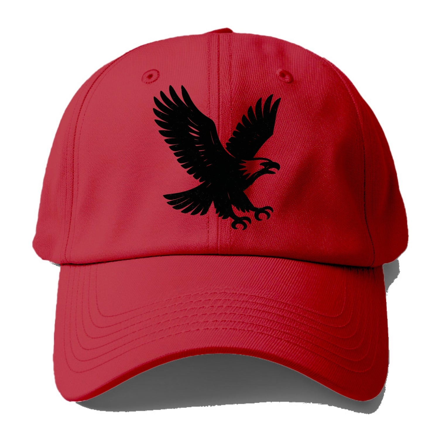 Eagle in flight - liberty and independence ink brushstrokes - Baseball Cap - Red