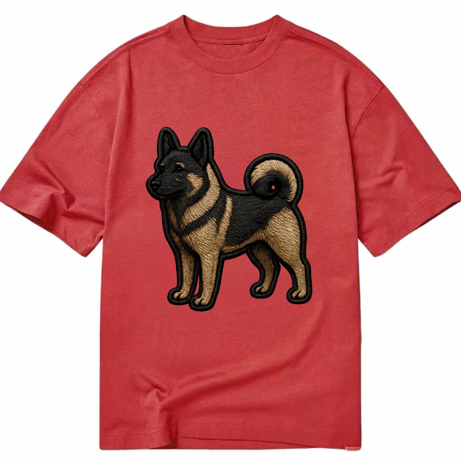 Norwegian Elkhound - Trendy Nordic desig - Classic T-shirt - Red