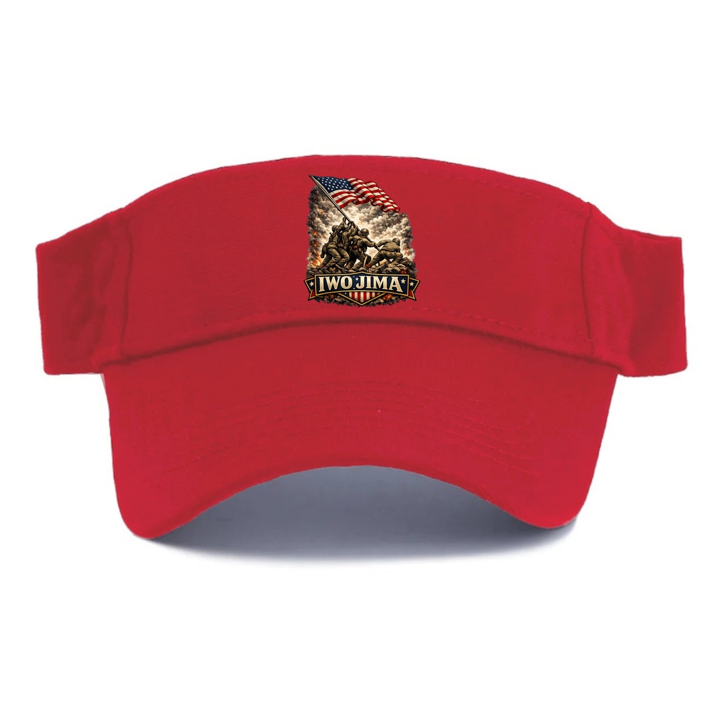 Iwo Jima Flag Raising - Visor - Red