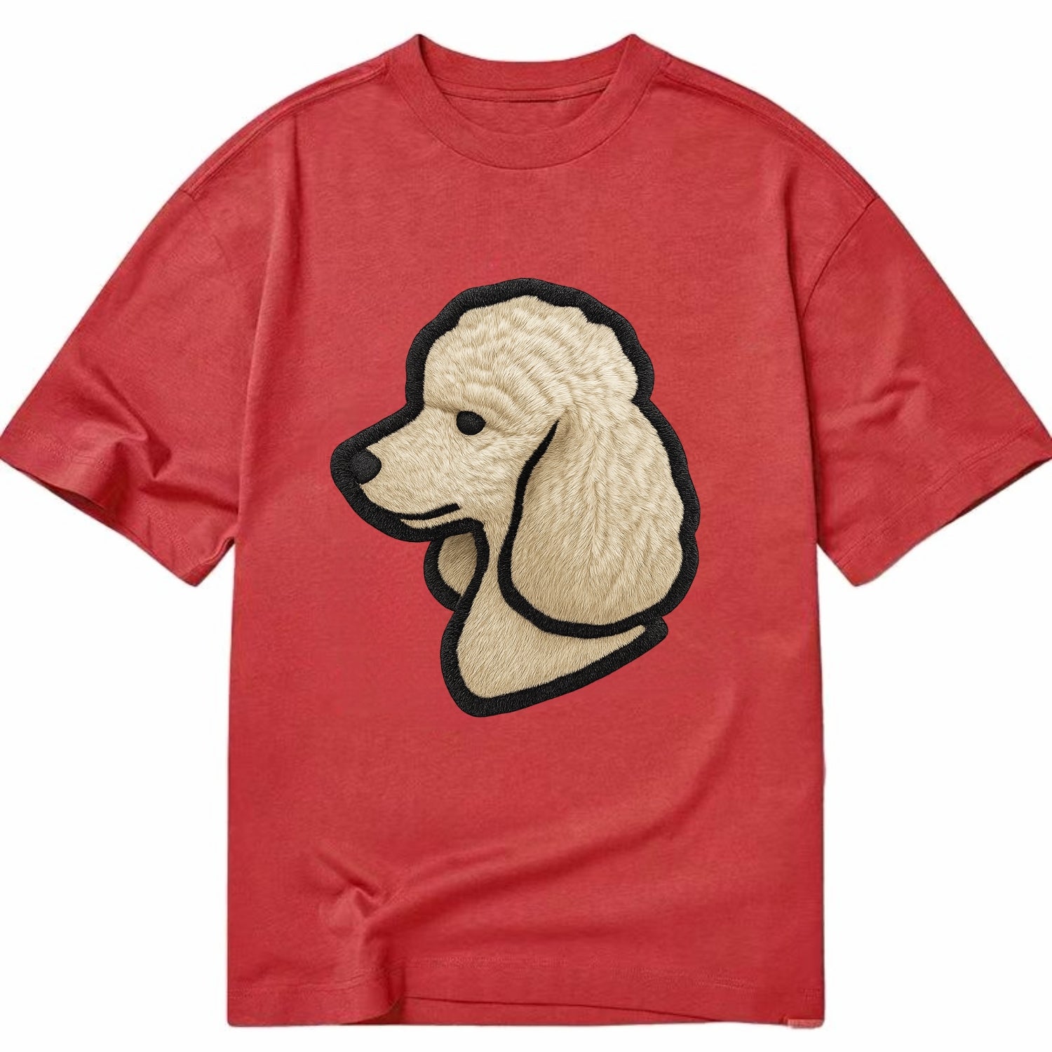 Poodle - Contemporary clean style with s - Classic T-shirt - Red
