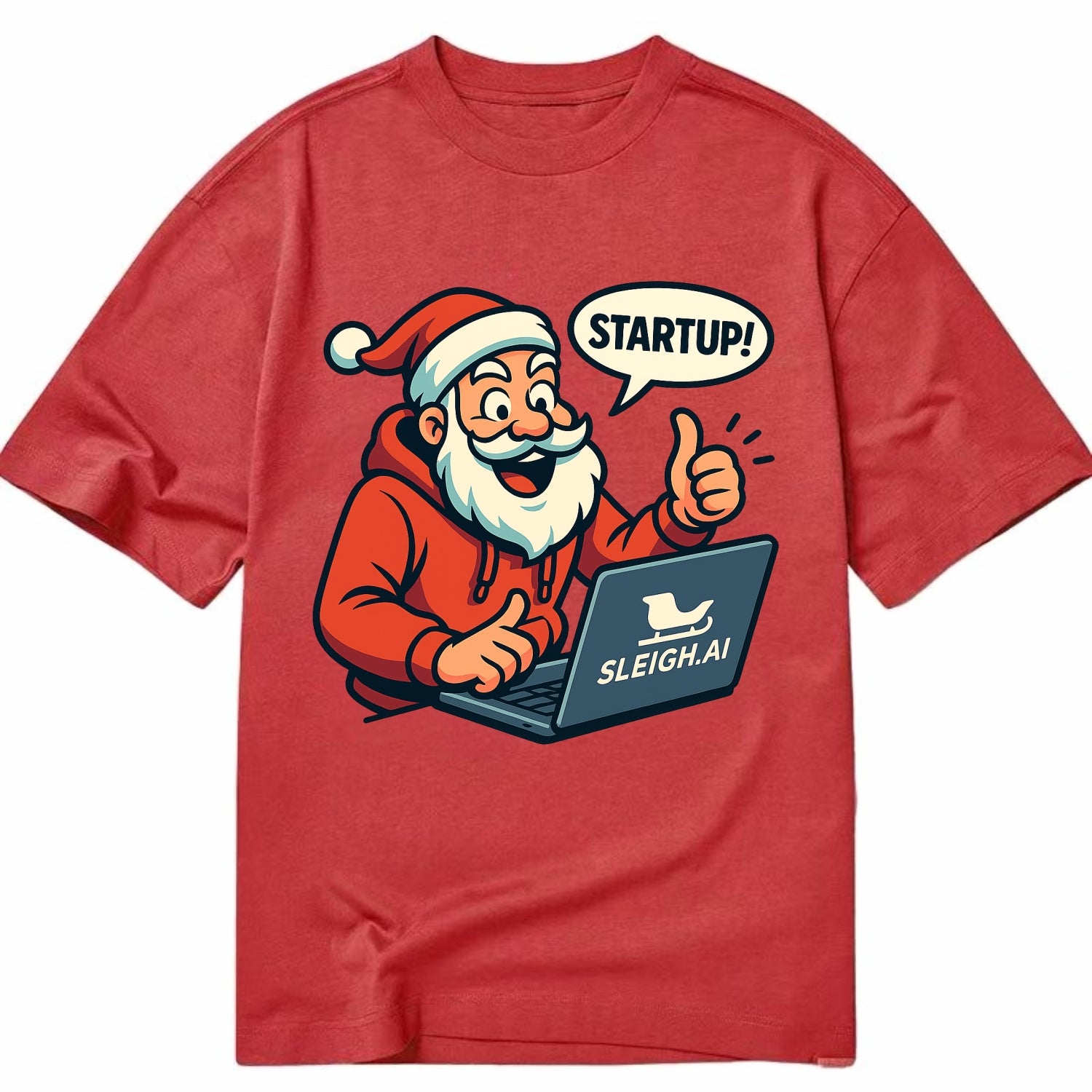 Santa Tech Startup CEO - Classic T-shirt - Red