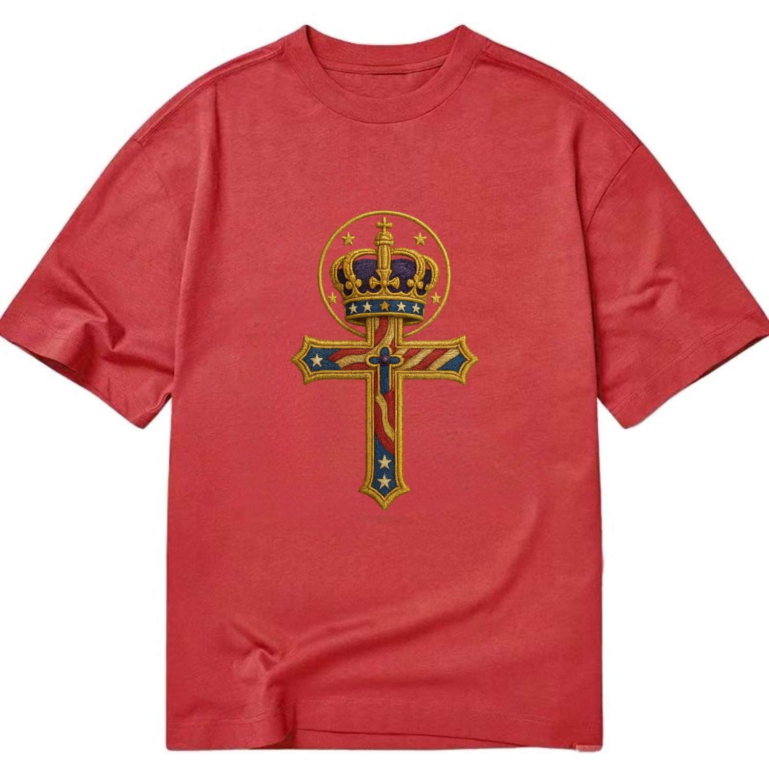 Cross and Crown  - Classic T-shirt - Red