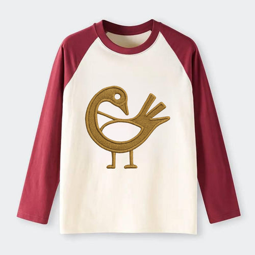 Adinkra Sankofa  - Raglan Long Sleeve T-Shirt