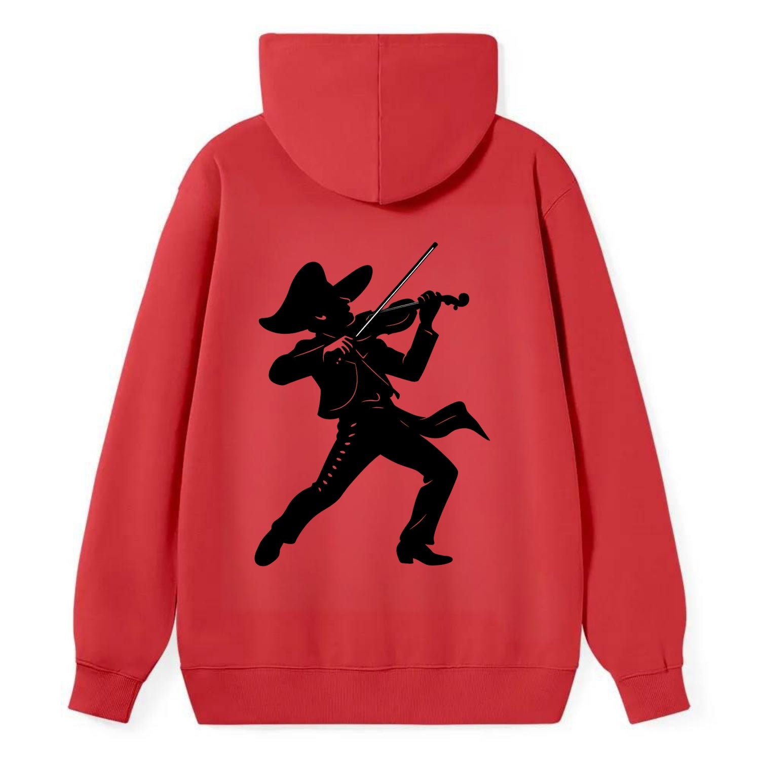 Mariachi violinist passionate performance - Classic Pullover Hoodie - Red