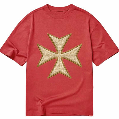 Hospitaller Cross  - Classic T-shirt - Red