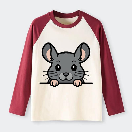 Chinchilla  - Raglan Long Sleeve T-Shirt