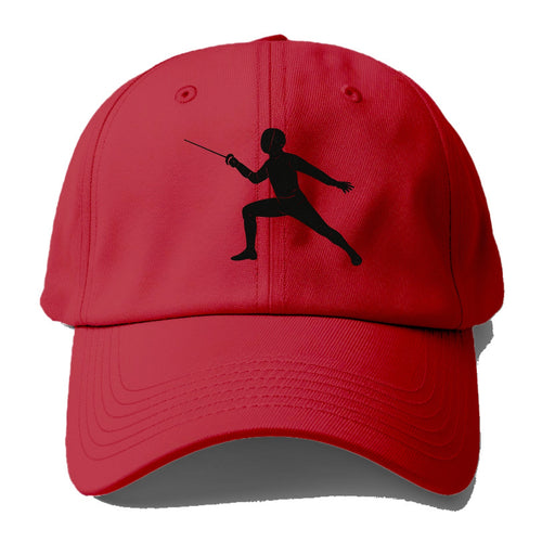 Fencer in lunge position - Baseball Cap