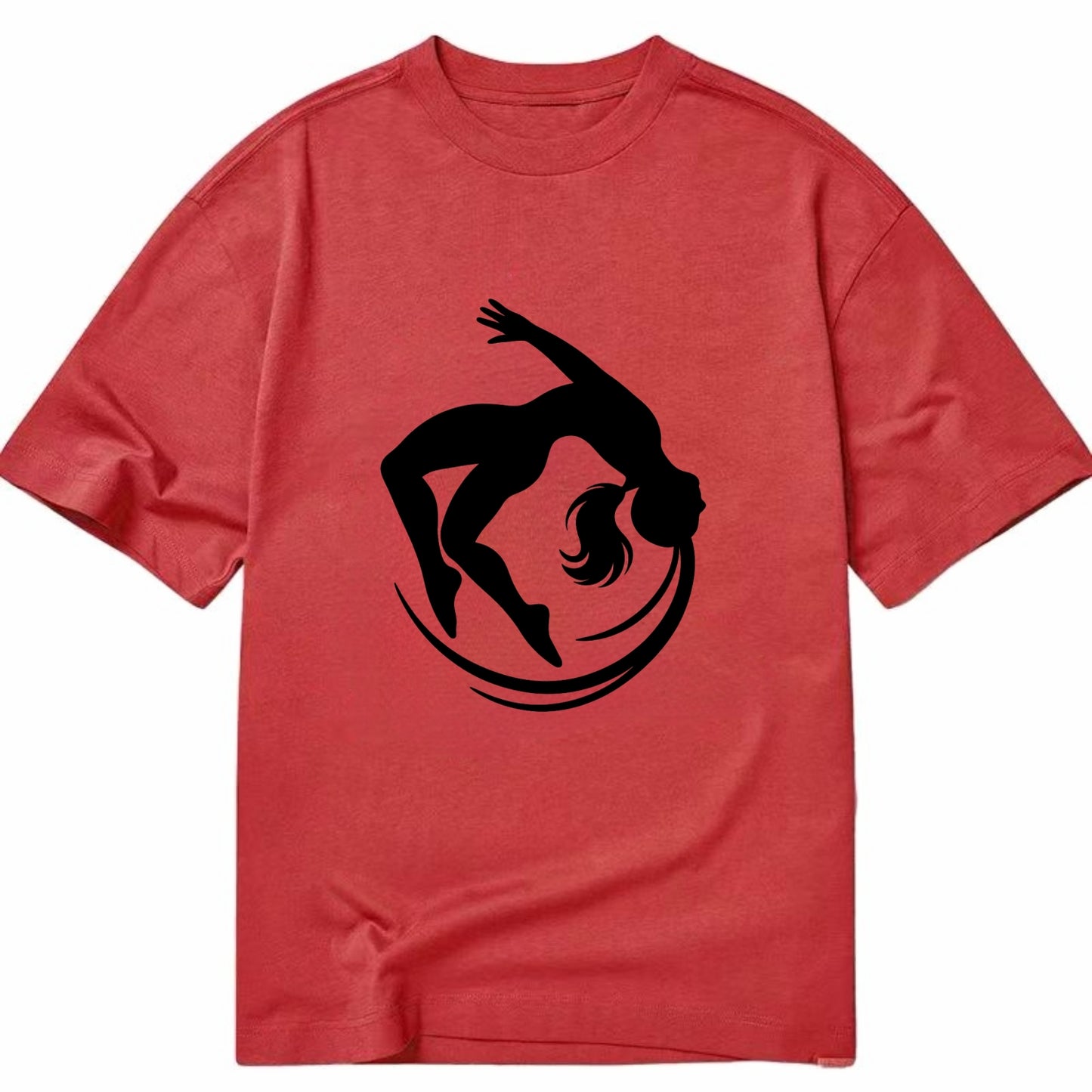 Gymnast mid-backflip rotation - Classic T-shirt - Red
